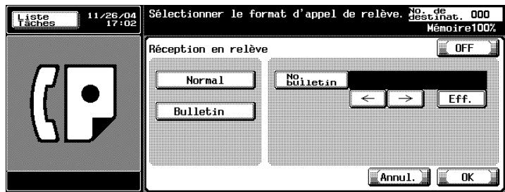 KONICA MINOLTA BIZHUB C450 - Appuyez sur [Bulletin]. - 1