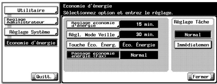 KONICA MINOLTA BIZHUB C450 - Sélectionnéz la valeur voulue de l'option. - 1