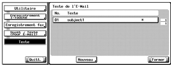 KONICA MINOLTA BIZHUB C450 - Suppression du sujet d'un e-mail - 3