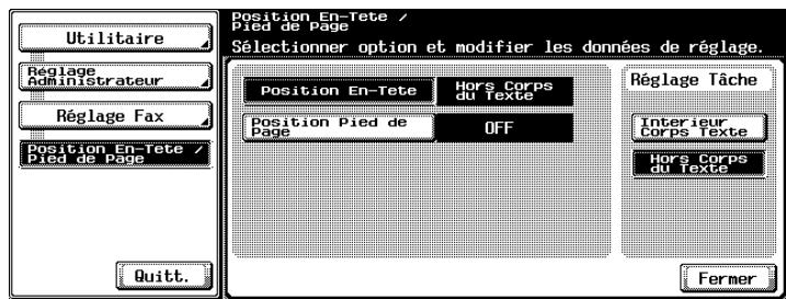 KONICA MINOLTA BIZHUB C450 - Sélectionnéz la valeur voulue de l'option. - 1