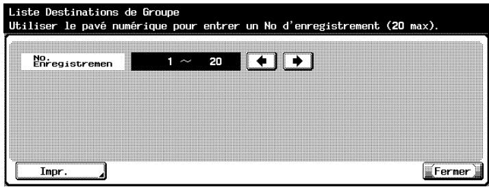 KONICA MINOLTA BIZHUB C450 - Listedadressesdegroupe - 3