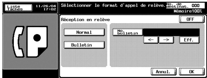 KONICA MINOLTA BIZHUB C450 - Saisissez le numero du bulletin dans le champ [No. bulletin]. - 1