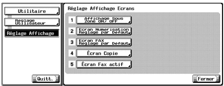 KONICA MINOLTA BIZHUB C450 - Appuyez sur [Écran Fax actif]. - 1