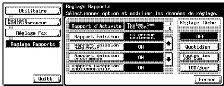 KONICA MINOLTA BIZHUB C450 - Sélectionnez l'option voulue. - 1