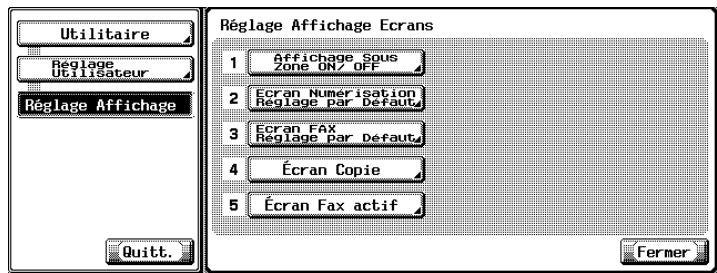 KONICA MINOLTA BIZHUB C450 - Écran Fax réglage par défaut - 2