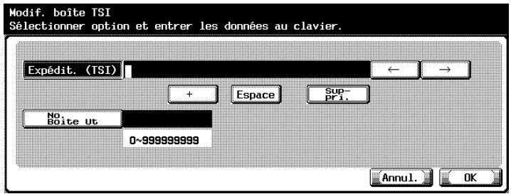 KONICA MINOLTA BIZHUB C450 - Sélectionnez le numéro à enregistrer et appuyez sur [Modif.]. - 2