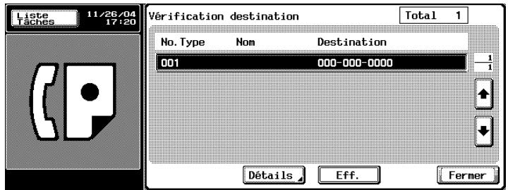 KONICA MINOLTA BIZHUB C450 - Confirmation des réglages et des résultats de la communication - 2