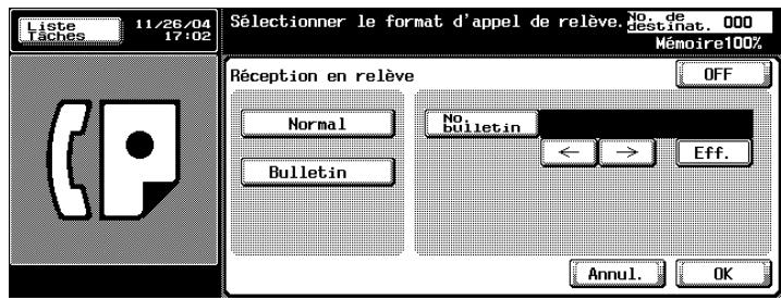 KONICA MINOLTA BIZHUB C450 - Appuyez sur [Bulletin]. - 1