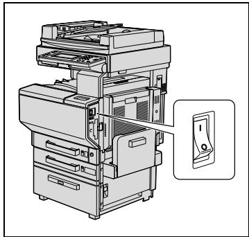 KONICA MINOLTA C350 - Mettre l'appareil sous tension - 1