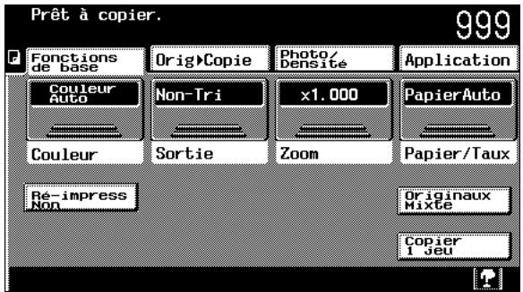 KONICA MINOLTA C350 - Appuyez sur la touche [C] (effacement). - 2