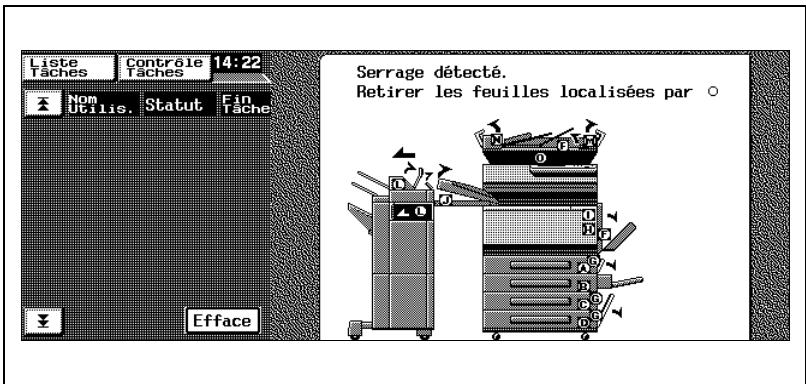 KONICA MINOLTA C350 - Localisation des serrages papier - 1