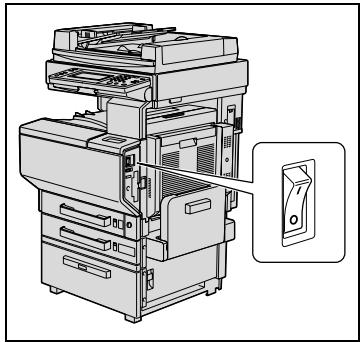 KONICA MINOLTA C350 - Mettre l'appareil hors tension - 1