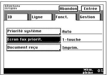 KONICA MINOLTA DI250F - Réglage de l'affichage fax standard - 3