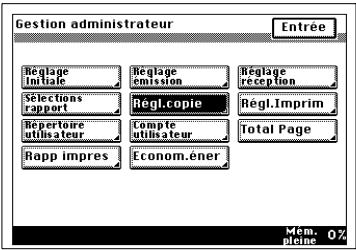 KONICA MINOLTA DI250F - Réglages de l'administrateur - 2