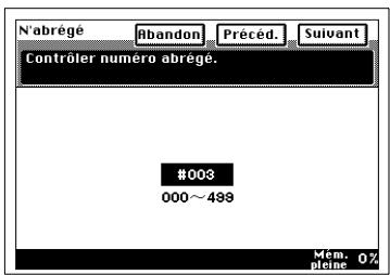 KONICA MINOLTA DI250F - Entrée du numéro en abrégé - 4