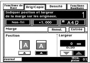 KONICA MINOLTA DI250F - Réglage de la marge - 3