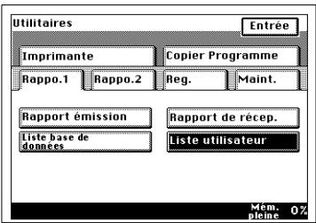 KONICA MINOLTA DI250F - Listes d'utilisateurs - 2