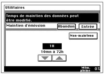 KONICA MINOLTA DI250F - Réglage de la durée de mémorisation - 4