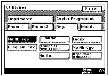 KONICA MINOLTA DI250F - Entrée du numéro en abrégé - 1