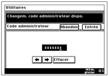 KONICA MINOLTA DI250F - Entrer le code administrateur - 4