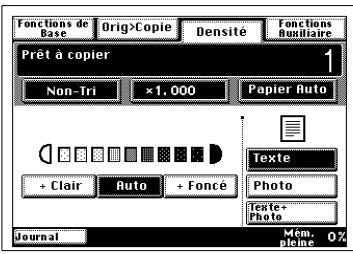 KONICA MINOLTA DI250F - Réglage de la densité d'image - 2