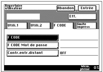 KONICA MINOLTA DI250F - Entrée des données utilisateurs par l'administrateur - 10