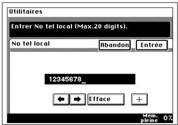 KONICA MINOLTA DI250F - Entrer le numéro de fax - 4