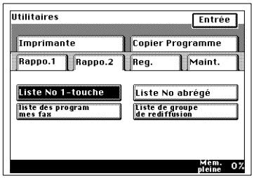 KONICA MINOLTA DI250F - Liste d'appels directs - 1