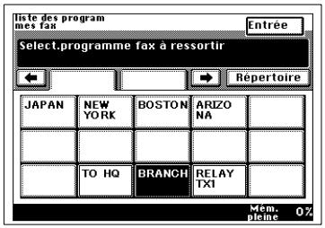 KONICA MINOLTA DI250F - Liste de programmes fax - 2