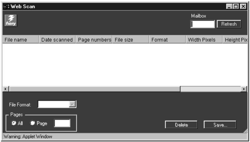 KONICA MINOLTA FIERY Z4 FOR CF9001 - DéchéGEMENT D'IMAGES NUMÉRISEES AVEC LE WEBTOOL WEBSCAN : - 1