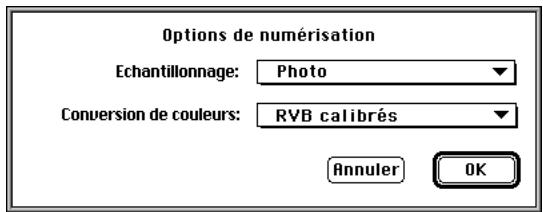 KONICA MINOLTA FIERY Z4 FOR CF9001 - Cliquez sur Options pour afficher la boite de dialogue Options de numérisation. - 2