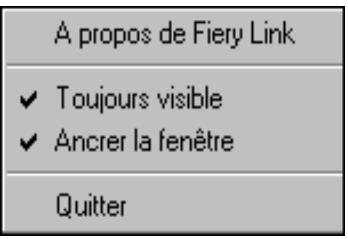 KONICA MINOLTA FIERY Z4 FOR CF9001 - POUR OUVRIR ET UTILISER LE MENU DE LA BARRE DES TÂCHES : - 1