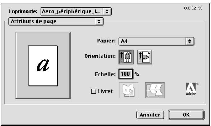 KONICA MINOLTA FIERY Z4 FOR CF9001 - Définition des options et impression à partir d'ordinateurs Mac OS - 1