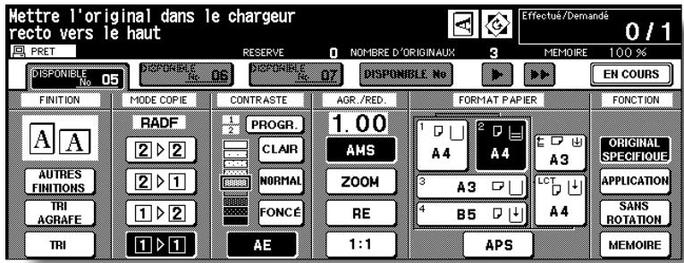 KONICA MINOLTA 7272 - Appuyez sur VALID. pour terminer la configuration et revenir à l'écran général. - 1