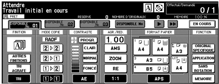 KONICA MINOLTA 7272 - Touchez l'écran LCD afin d'afficher l'écran général. - 1