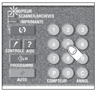 KONICA MINOLTA 7272 - Entre la quantité à imprimer à l'aide du pavé numérique du tableau de commande. - 2