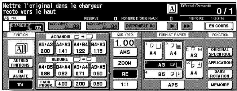 KONICA MINOLTA 7272 - Appuyez sur RE dans l'écran général. - 1