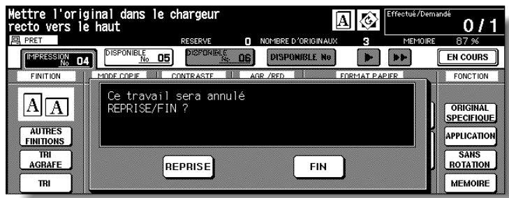 KONICA MINOLTA 7272 - Pour arrêter la numérisation/l'impression - 2