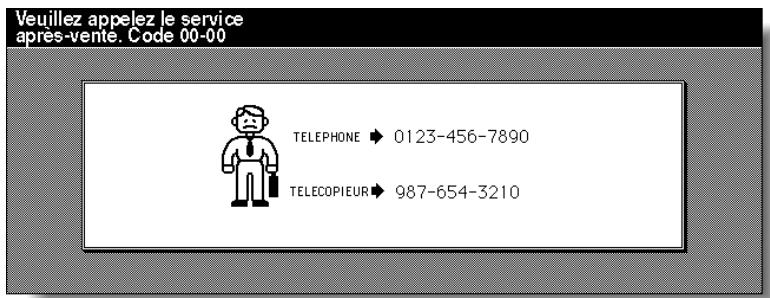 KONICA MINOLTA 7272 - Affichage du message « Appeler le SAV » - 1