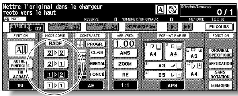KONICA MINOLTA 7272 - Appuyez sur 1-2 dans l'écran général pourmettre la touche en surbrillance. - 1