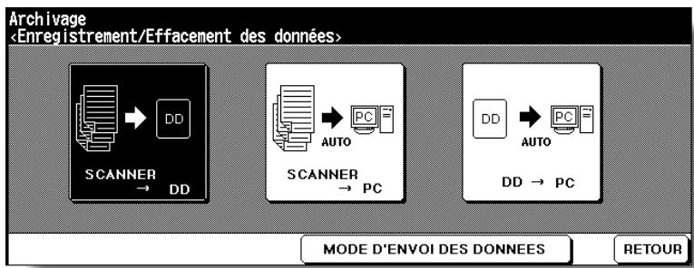 KONICA MINOLTA 7272 - Appuyez sur SCANNER  DD ou sur SCANNER  PC. - 1