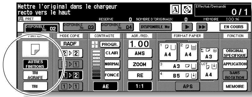 KONICA MINOLTA 7272 - Sélectionnéz le mode de finition souhaité. - 1