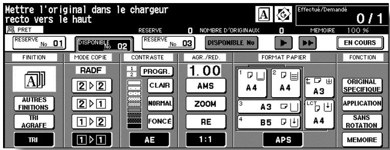 KONICA MINOLTA 7272 - Appuyez sur [DEPART] pour lancer la numérisation pour le travail de réserve. - 1