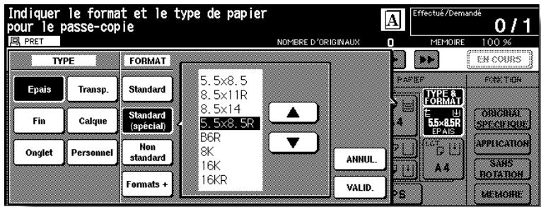KONICA MINOLTA 7272 - Définissez le format du papier. - 1