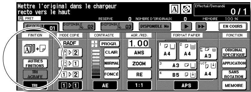 KONICA MINOLTA 7272 - Sélectionnéz le mode de finition souhaité. - 2