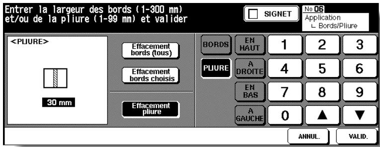 KONICA MINOLTA 7272 - Spécifiez la largeur à effacer dans le mode sélectionné. - 3
