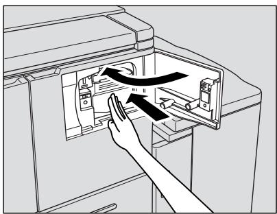 KONICA MINOLTA 7272 - Remettez le support de la cartouche de toner à sa position d'origine, puis refermez bien le panneau d'accès au toner. - 1