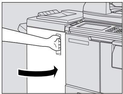 KONICA MINOLTA 7272 - Replacez la corbeille dans sa position d'origine, puis fermez la porte du module de finition. - 3