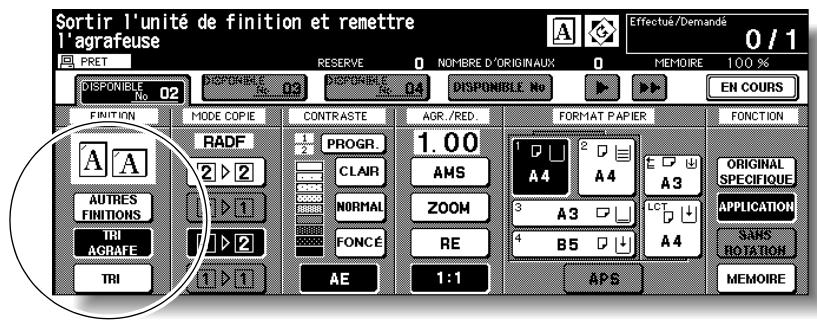 KONICA MINOLTA 7272 - Pour selectionner le mode Tri agrafé : - 1
