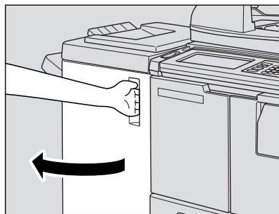 KONICA MINOLTA 7272 - Ouvrez la porte du module de finition. - 1